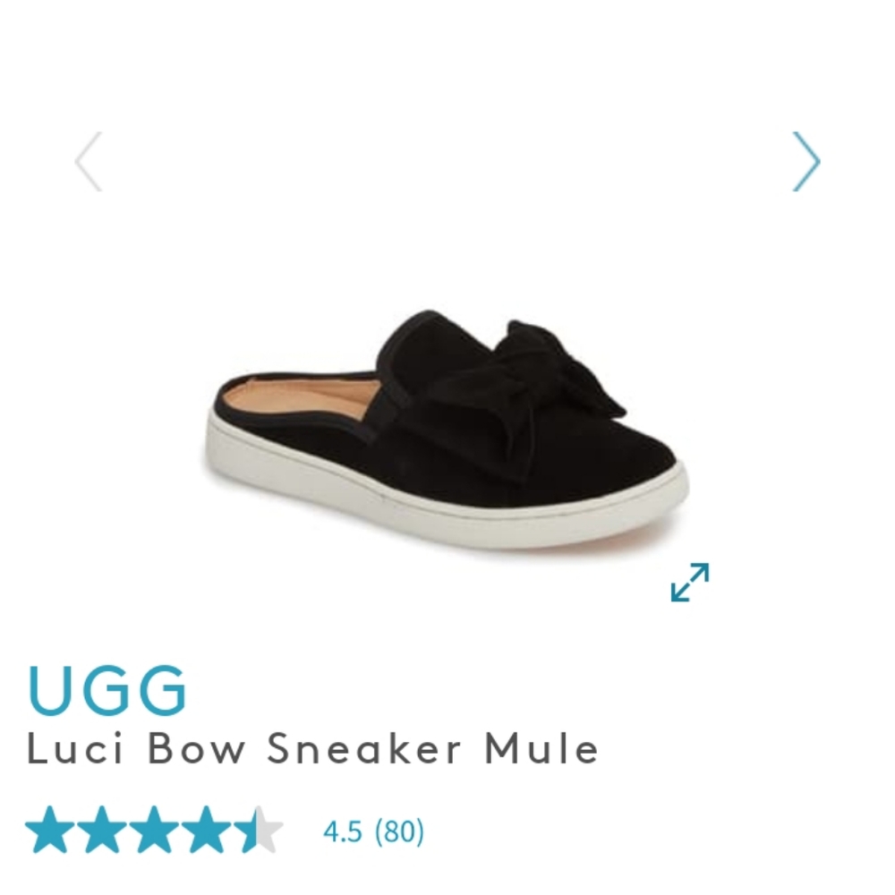 UGG Luci Bow Sneaker Mule Size 8